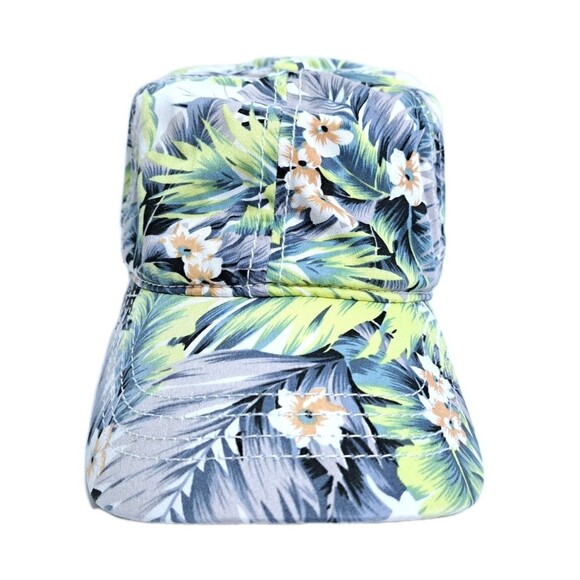 Hawaiian Tropical Floral Island Hat Cap Multicolor Snapback Beach Pool Summer - Picture 2 of 7